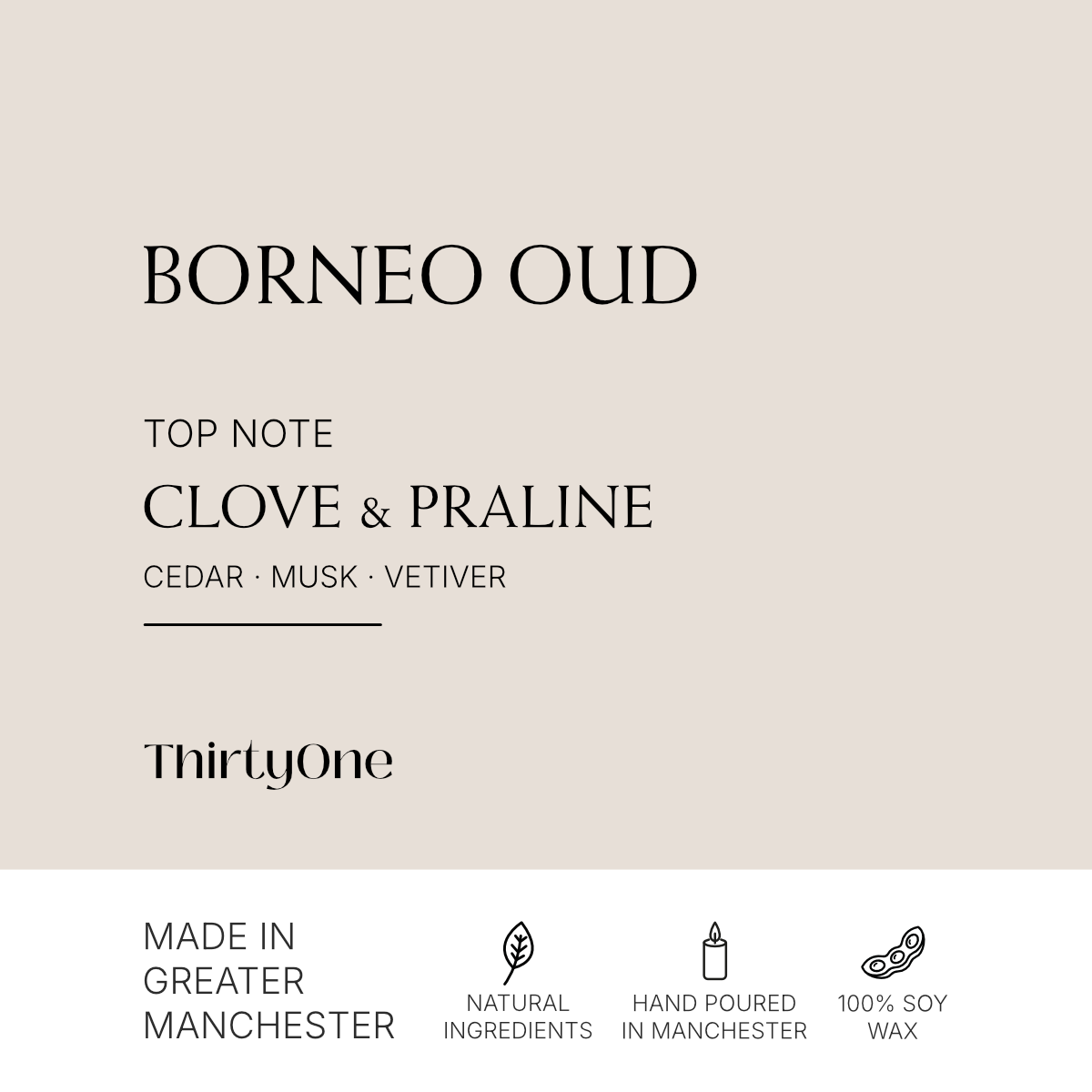 Borneo Oud, Rose & Musk