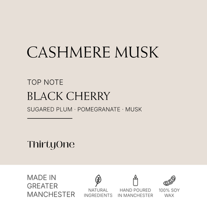 Cashmere Musk, Black Cherry & Sugared Plum