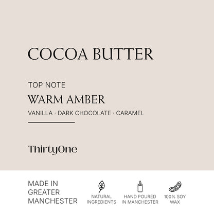 Cocoa Butter, Amber & Caramel