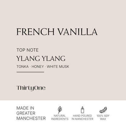 French Vanilla, Teakwood & Ylang Ylang
