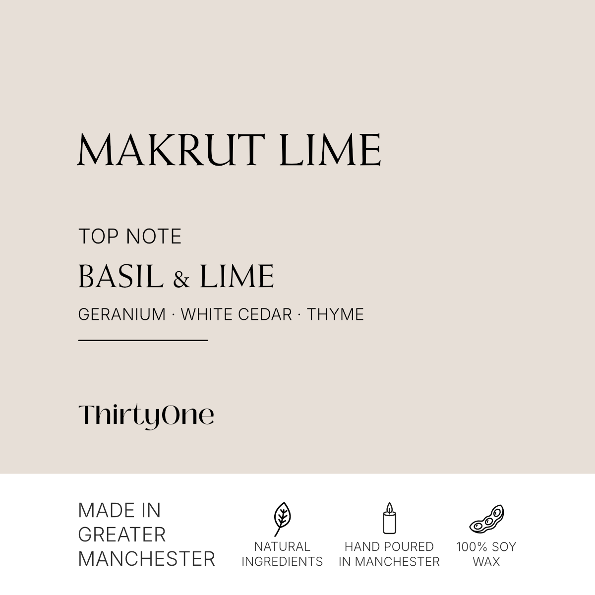 Makrut Lime, Basil & Mandarin