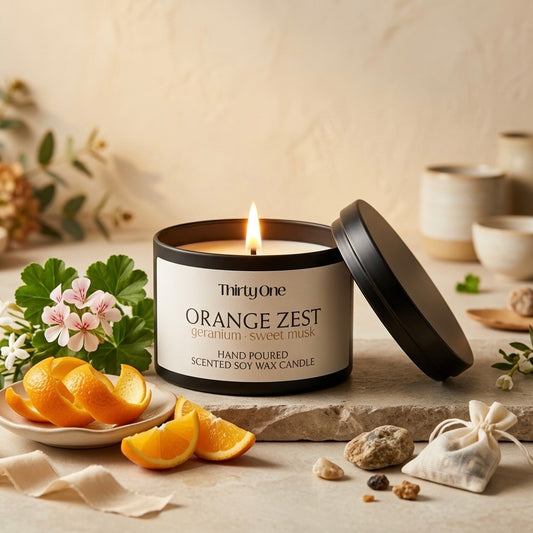 Orange Zest, Geranium & Sweet Musk