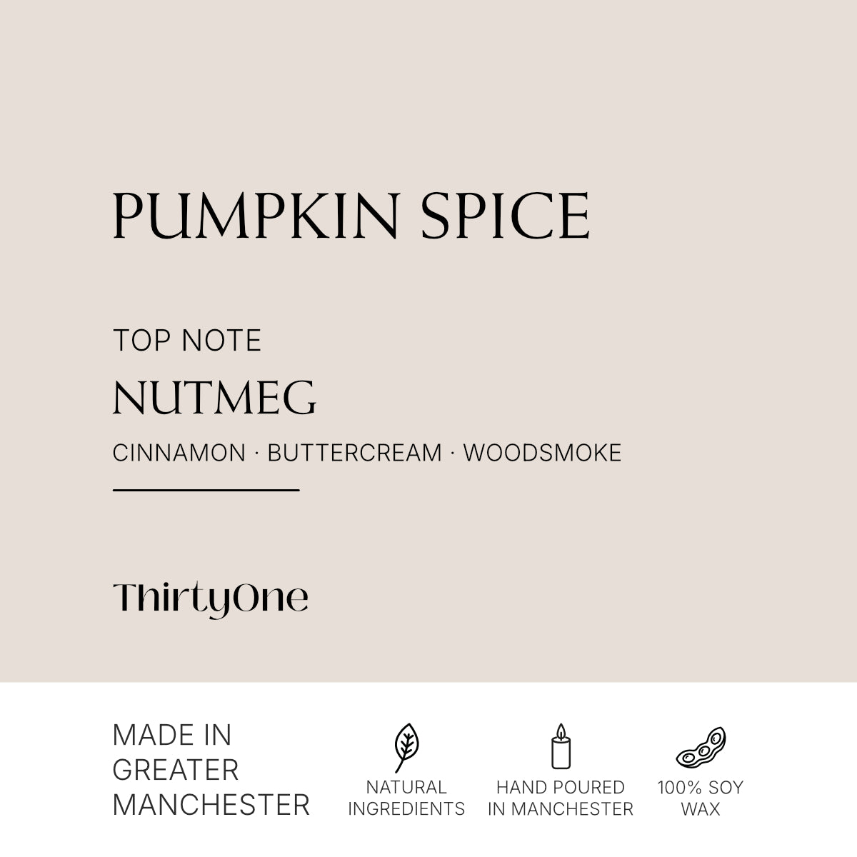 Pumpkin Spice, Nutmeg & Buttercream