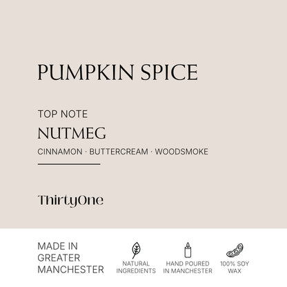 Pumpkin Spice, Nutmeg & Buttercream