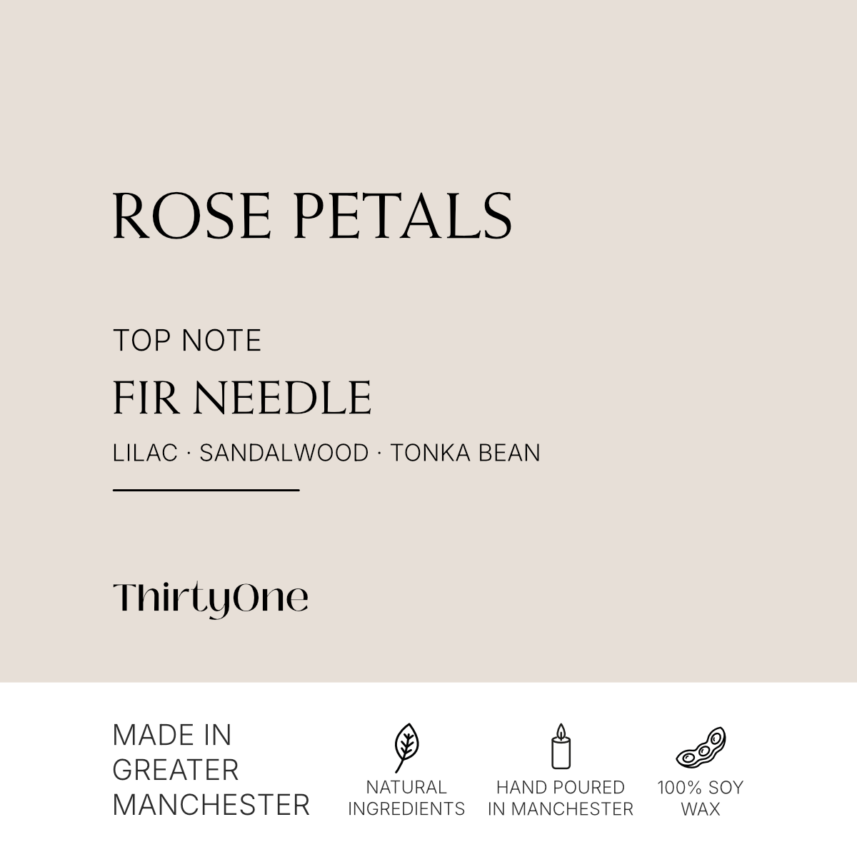 Rose Petals, Fir Needle & Musk