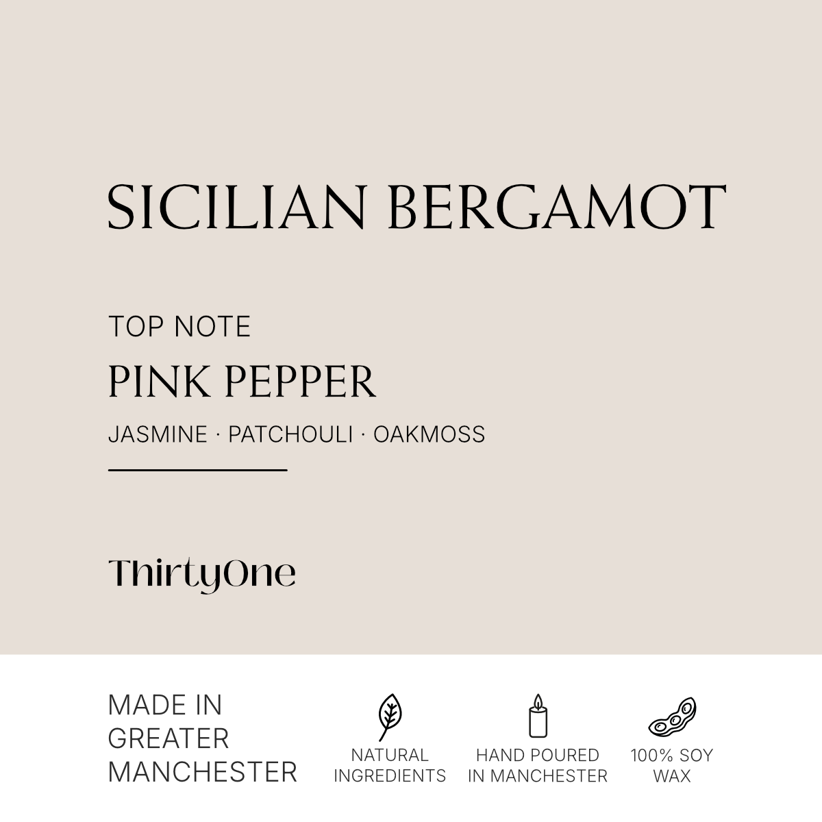 Sicilian Bergamot, Pink Pepper & Oakmoss
